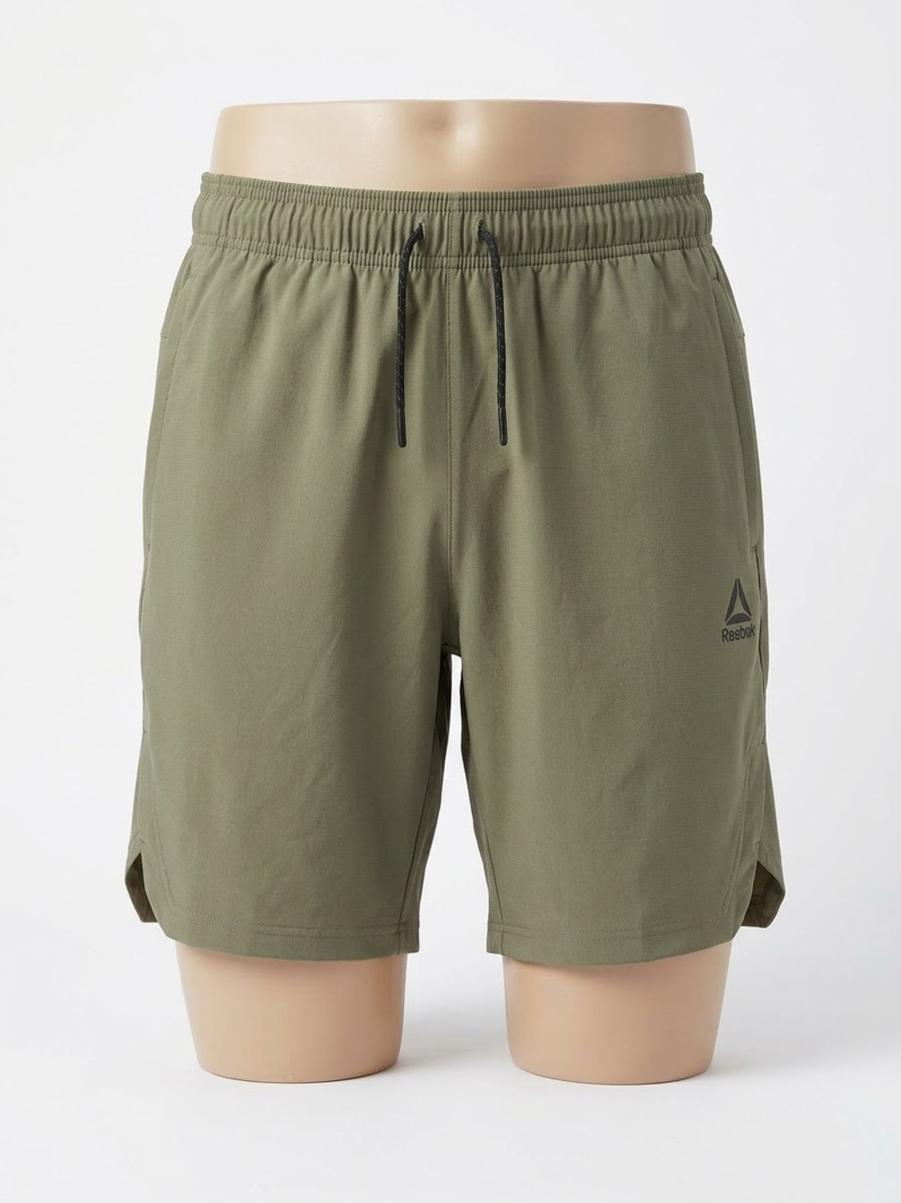 Reebok Men's Olive Green Performance Shorts